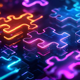Pezzi di puzzle interconnessi che rappresentano l'integrazione tra Microsoft Power Platform e Oracle NetSuite.
